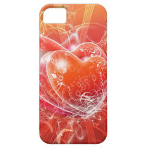 Caso doble del corazón del brillo iPhone 5 Case-Mate carcasas