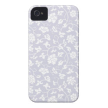 Caso floral del iPhone 4/4S del damasco de la orqu iPhone 4 Cárcasa