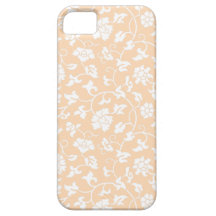 Caso floral del iPhone 5 del damasco del albaricoq iPhone 5 Case-Mate Cárcasa