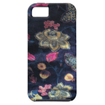 Caso floral del iPhone de la Seda-Impresión iPhone 5 Case-Mate Funda