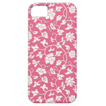 Caso floral rosado del iPhone 5 del damasco de la  iPhone 5 Case-Mate Carcasas