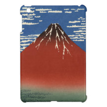 Caso Fuji del iPad rojo de Hokusai mini