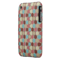 Caso geométrico moderno del iPhone 3G/3GS iPhone 3 Case-Mate Cobertura