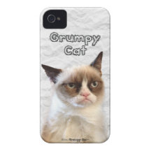 Caso gruñón del iPhone 4/4S de Cat™ iPhone 4 Carcasas