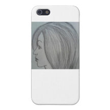 Caso hermoso del iphone 5 de la cara del perfil de iPhone 5 fundas