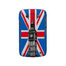 Caso intrépido de Big Ben Union Jack Blackberry Blackberry Bold Fundas