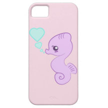 Caso lindo del iPhone del Seahorse del bebé iPhone 5 Case-Mate Carcasas