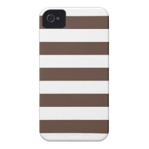 Caso marrón del iPhone 4/4s del modelo de las raya Case-Mate iPhone 4 Protector
