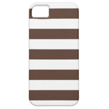 Caso marrón del iPhone 5 del modelo de las rayas iPhone 5 Funda