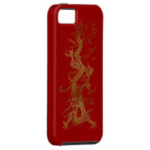 Caso mítico del iPhone del oro de la fantasía asiá iPhone 5 Carcasas