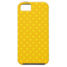 Caso modelado estrellas del iPhone 5 del amarillo iPhone 5 Case-Mate Coberturas