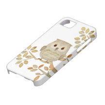 Caso musical del búho del árbol iPhone 5 Case-Mate carcasa