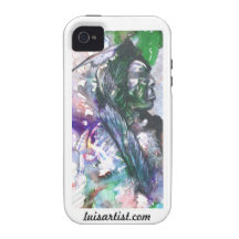 Caso nativo de Iphone del guerrero Vibe iPhone 4 Carcasa