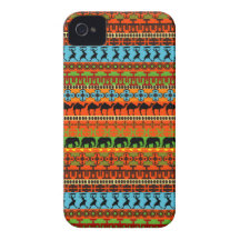 Caso nativo del iPhone de Patttern del africano iPhone 4 Carcasas