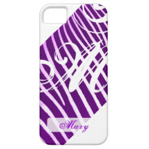 Caso personalizable del estampado de zebra iPhone 5 coberturas