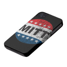 Caso retro 2012 del iPhone 4 de Mitt Romney del vo iPhone 4 Case-Mate Cárcasas