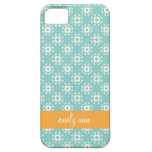 Caso retro del estampado de plores iPhone4 del tru iPhone 5 Case-Mate Cobertura