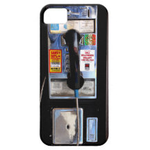 Caso retro del iPhone 5 del teléfono público iPhone 5 Case-Mate Fundas