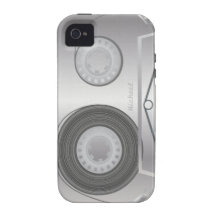 Caso retro del iPhone de la cinta de casete iPhone 4 Carcasa
