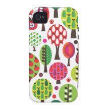 Caso retro del iphone del modelo de mariposa de la Case-Mate iPhone 4 funda