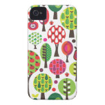 Caso retro del iphone del modelo de mariposa de la Case-Mate iPhone 4 funda