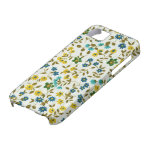 Caso retro lindo del iPhone 5 del estampado de flo iPhone 5 Cárcasa