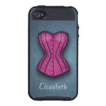 Caso rosado bonito de Skinit del iPhone 4 del cors funda skinit