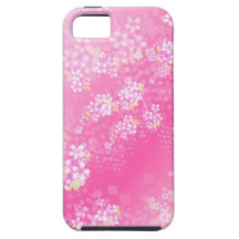 Caso rosado del ambiente del iPhone 5 de la flor d iPhone 5 Case-Mate Protector