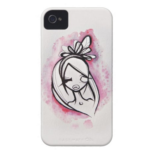 Caso rosado del iPhone 4/4S de Barely There iPhone 4 Case-Mate Cárcasa