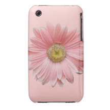 Caso rosado del iPhone de la margarita de Gerber Case-Mate iPhone 3 Carcasas