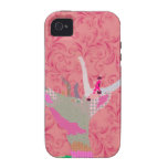 Caso rosado del iPhone del compinche iPhone 4 Fundas