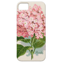 Caso rosado del tacto del iPhone 5 del Hydrangea cárcasas casemate