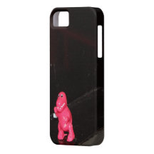 Caso rosado solo del iPhone 5 del dinosaurio iPhone 5 Case-Mate Fundas