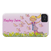 Caso rubio del rosa iphone4S del chica de la vida  iPhone 4 Case-Mate Funda