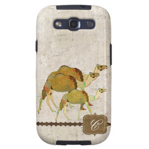 Caso soñador del monograma de los camellos galaxy s3 cobertura