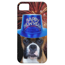 Caso universal del iPhone 5 del perro del boxeador iPhone 5 Case-Mate Fundas