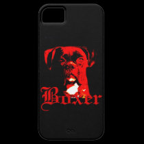 Caso universal del iPhone 5 del perro del boxeador cárcasas casemate