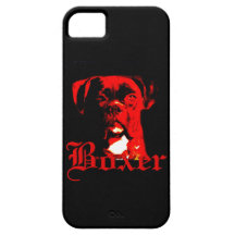 Caso universal del iPhone 5 del perro del boxeador iPhone 5 Carcasas