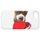 Caso universal del iPhone 5 del perro del boxeador iPhone 5 Protectores