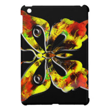 Casos del iPad del arte 1 de la mariposa del fract