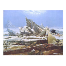 Caspar David Friedrich - el mar polar Tarjeta Postal