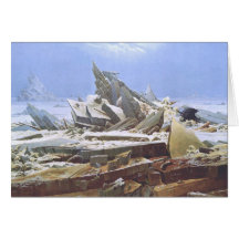 Caspar David Friedrich - el mar polar Tarjetón