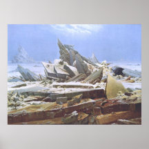Caspar David Friedrich - el poster 1824 del mar po