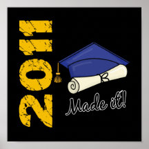 Casquillo 2011 de la graduación impresiones
