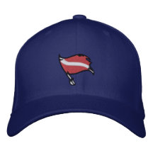 Casquillo 2,0 de la bandera de la zambullida del p gorra bordada