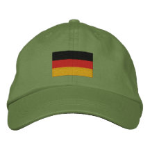 Casquillo ajustable bordado bandera alemana gorras bordadas