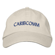 Casquillo ajustable de Caribcomm Gorros Bordados