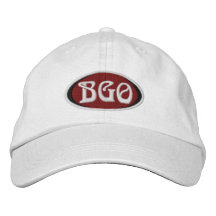 Casquillo ajustable de la bola de BGO Gorra Bordada