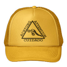 Casquillo amarillo de BMX Gorros