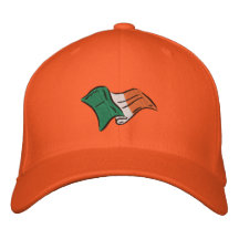 Casquillo anaranjado irlandés de Eire de la bander Gorra De Béisbol Bordada